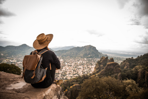 Woman enjoing the view.