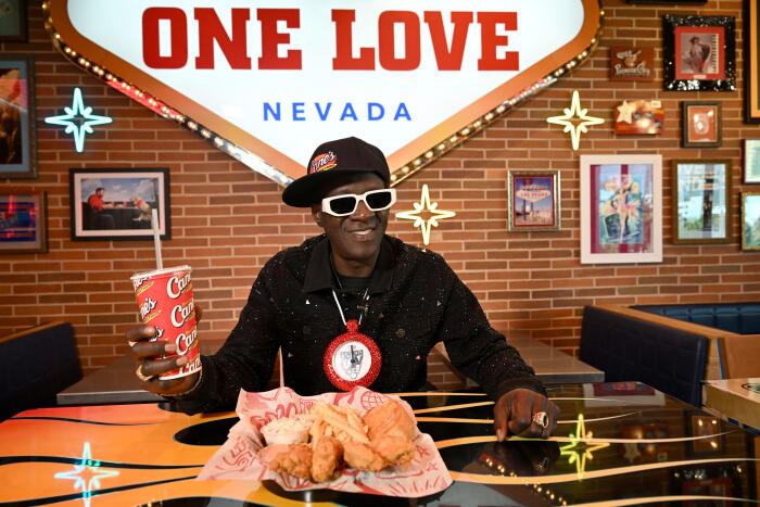 Pop Culture Icon Flavor Flav Works "Shift" at Raising Cane's Las Vegas Ahead of Cane's New "Flavor Fast" Campaign