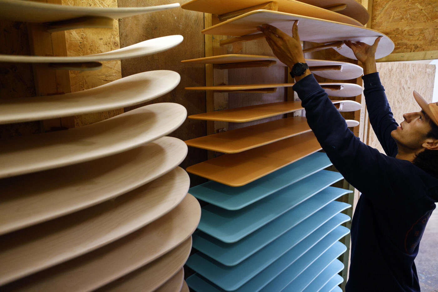 A workshop in Cornwall UK making sustainable wooden bodyboards