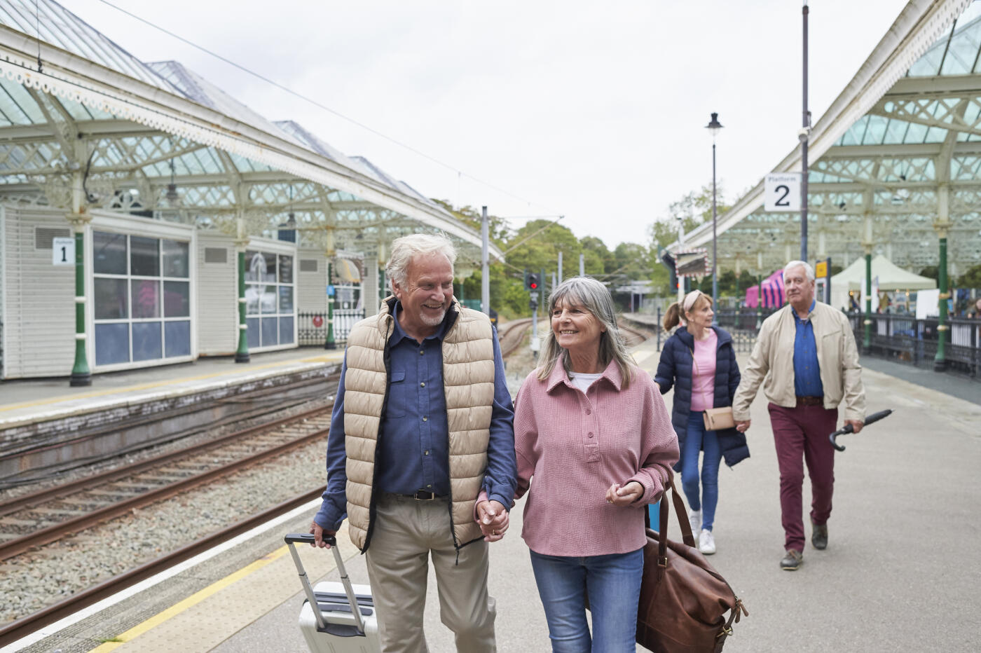 Arriving at the station for a weekend city break