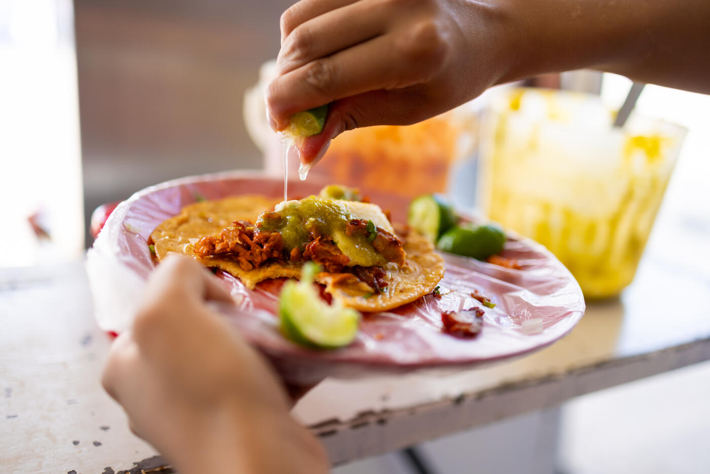 Tacos al Pastor on the street