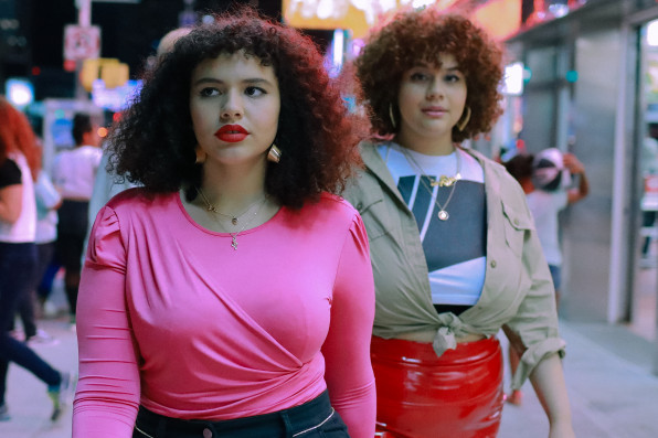 Three Young Friends Hanging Out Outside