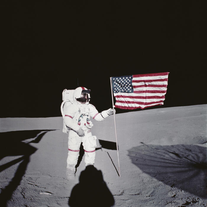 Alan B Shepard On The Moon