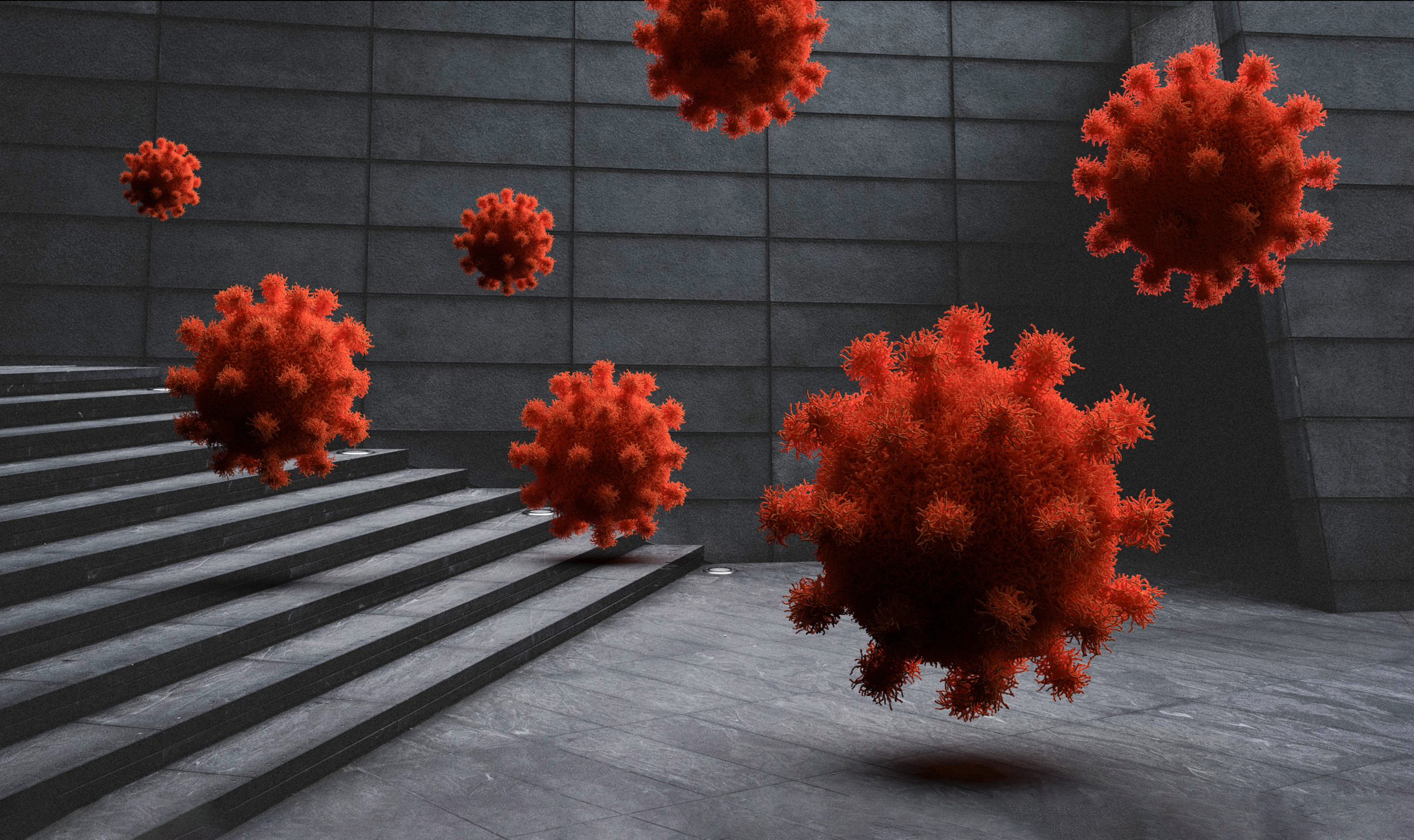 Pandemic virus invading the cities