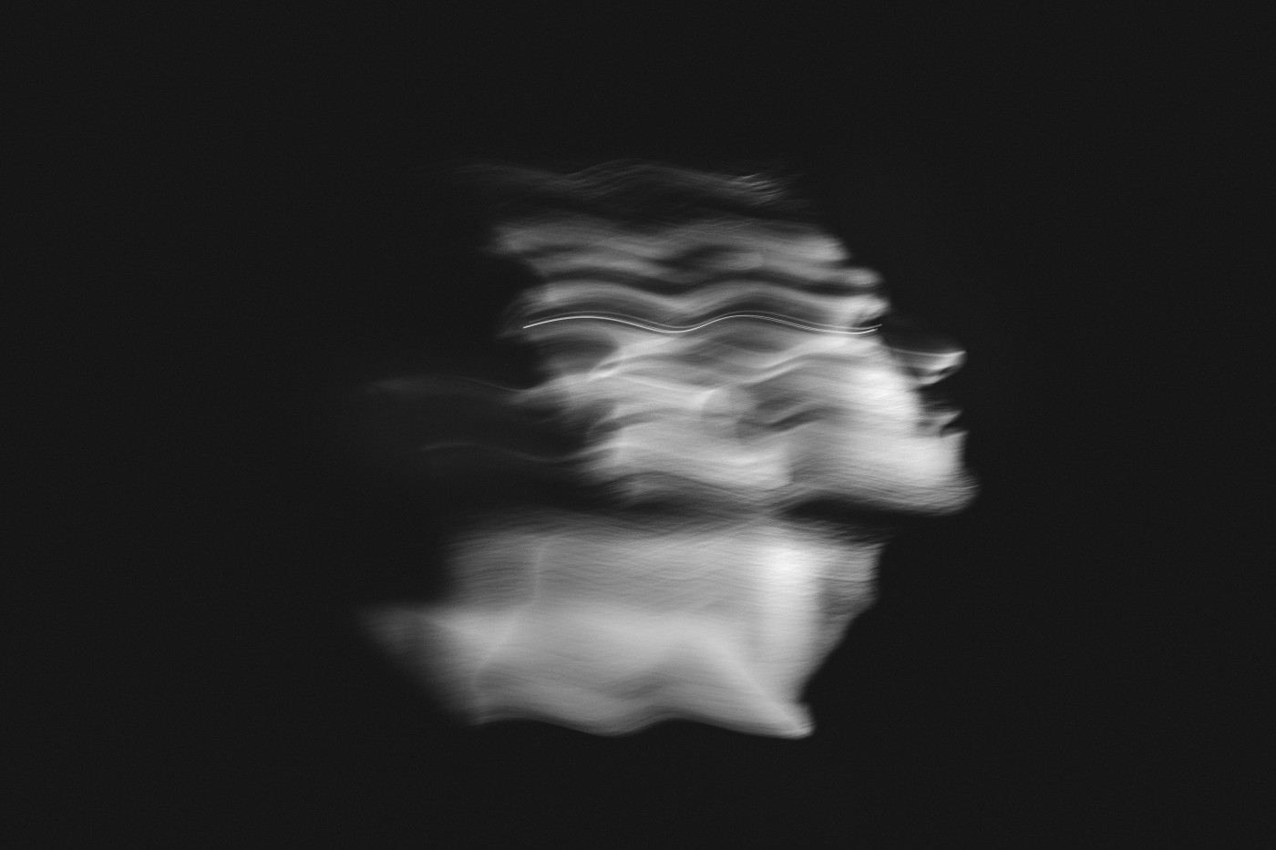 Portrait long exposure of men
Black and white