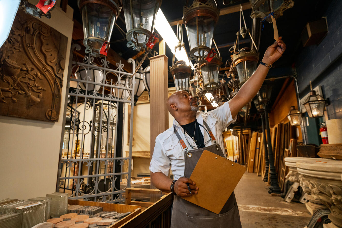 Part of a Series: Visiting an Antique Shop that offers architectural antiques and restoration services.