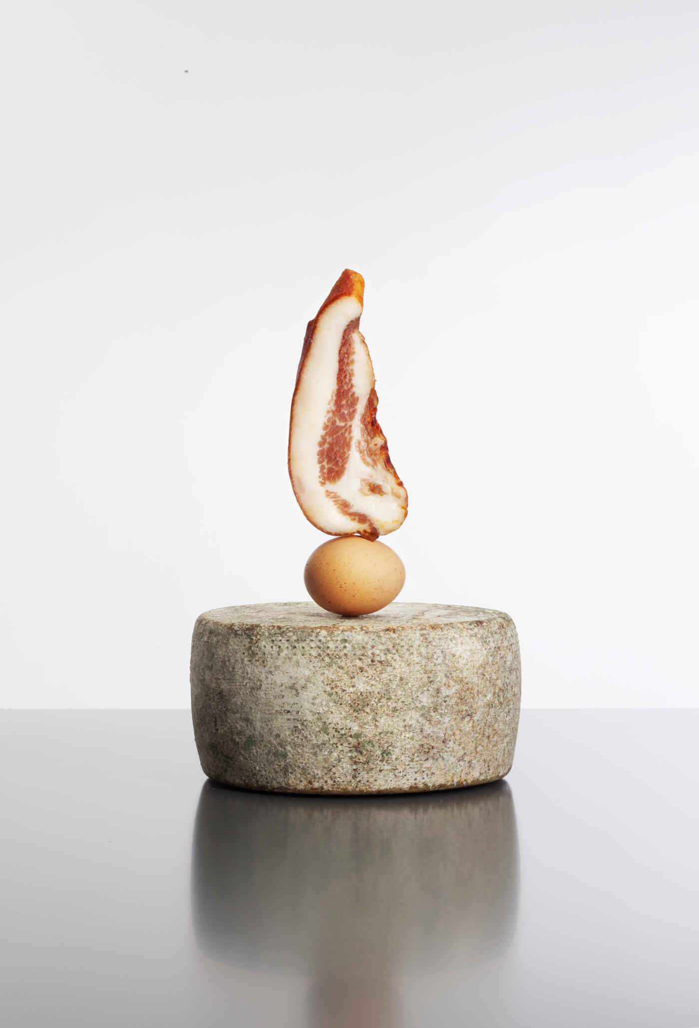 Isolated subject photographing in the studio on a white background