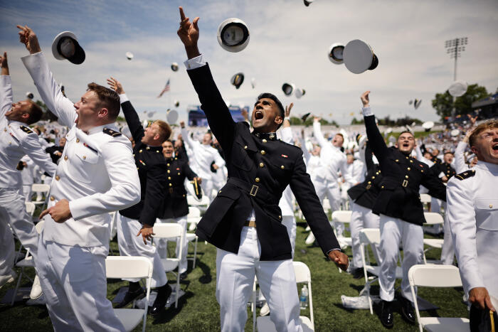 Secretary Of Defense Austin Delivers Address At Naval Academy Graduation