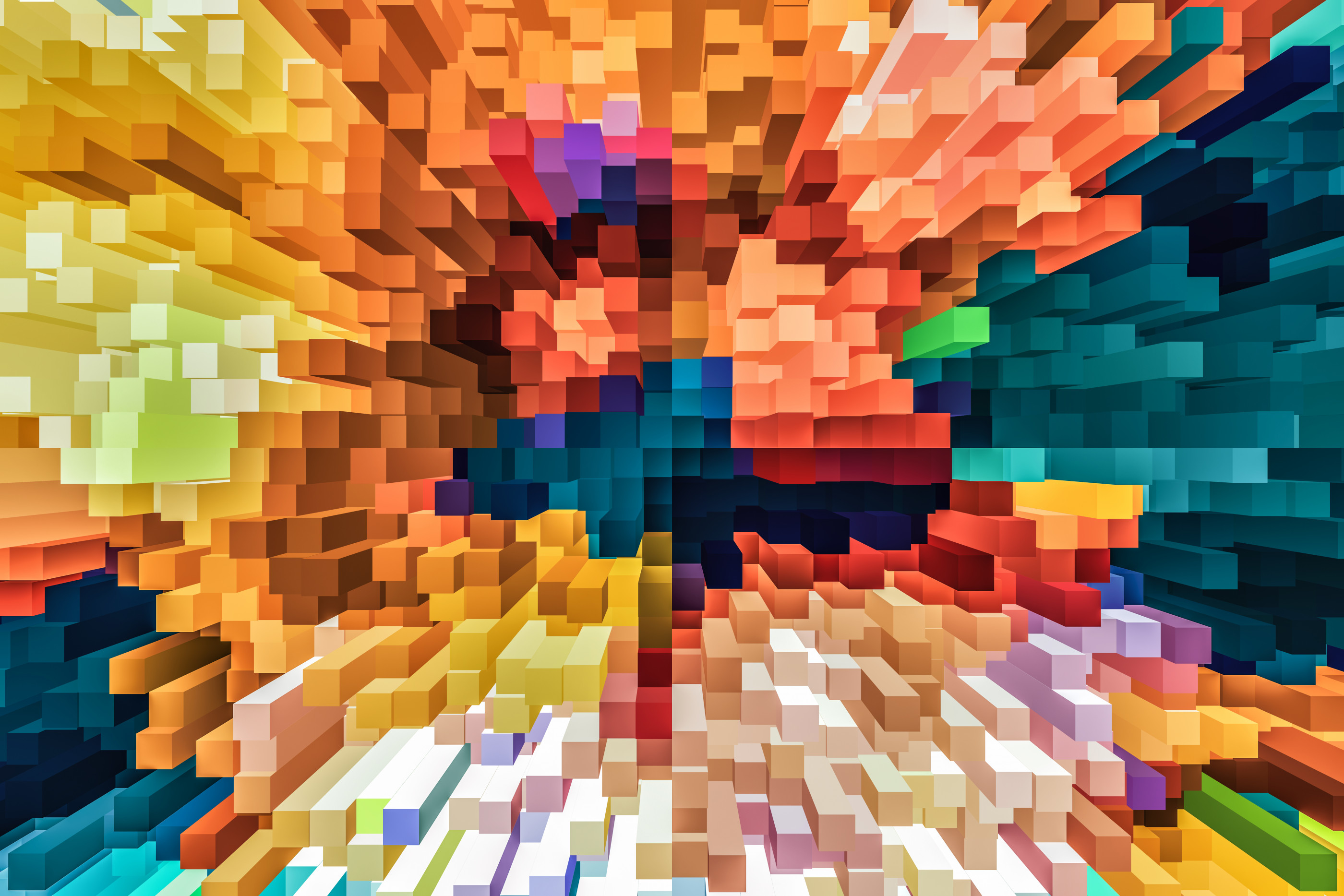 Abstract colorful particle background