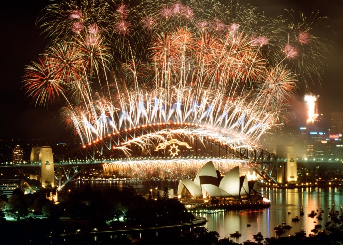 Sydney welcomes the new year