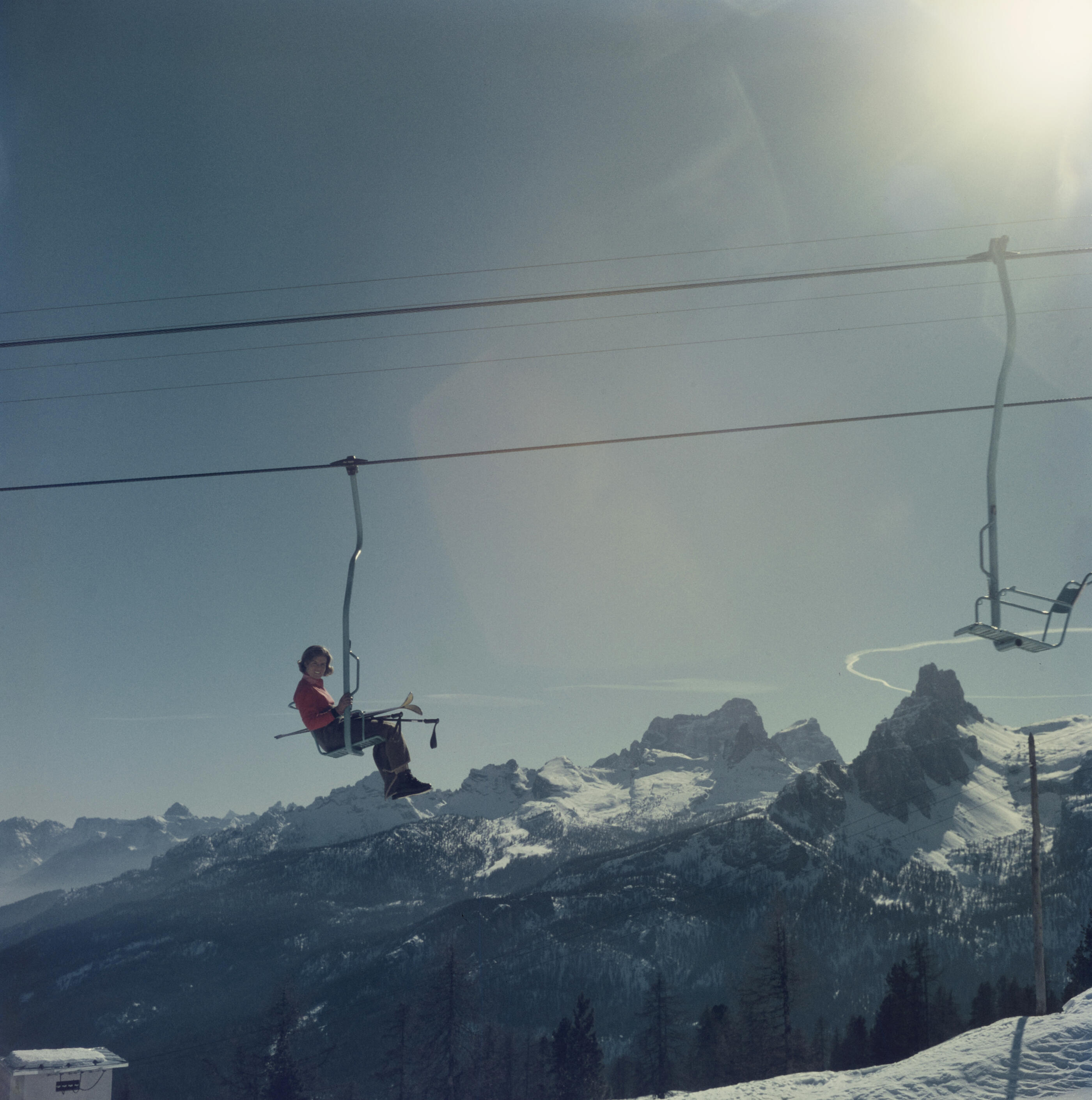 Chairlift  At Cortina d'Ampezzo