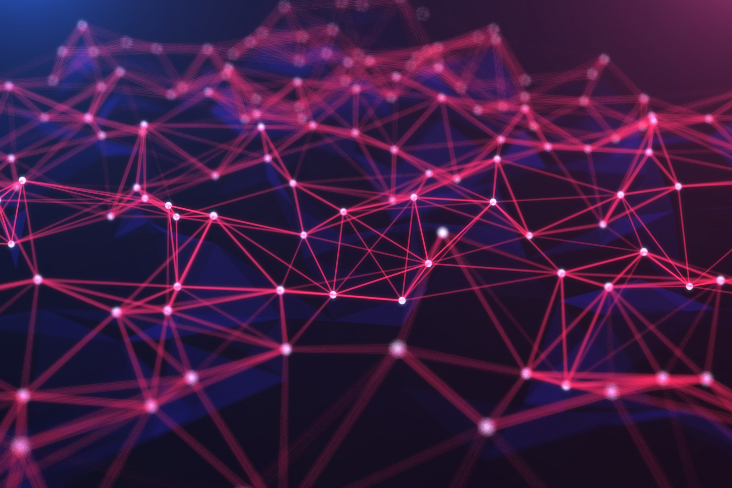 3D illustration Technology Abstract background,Futuristic digital Landscape data analysis wave  .background for business, Science and technology