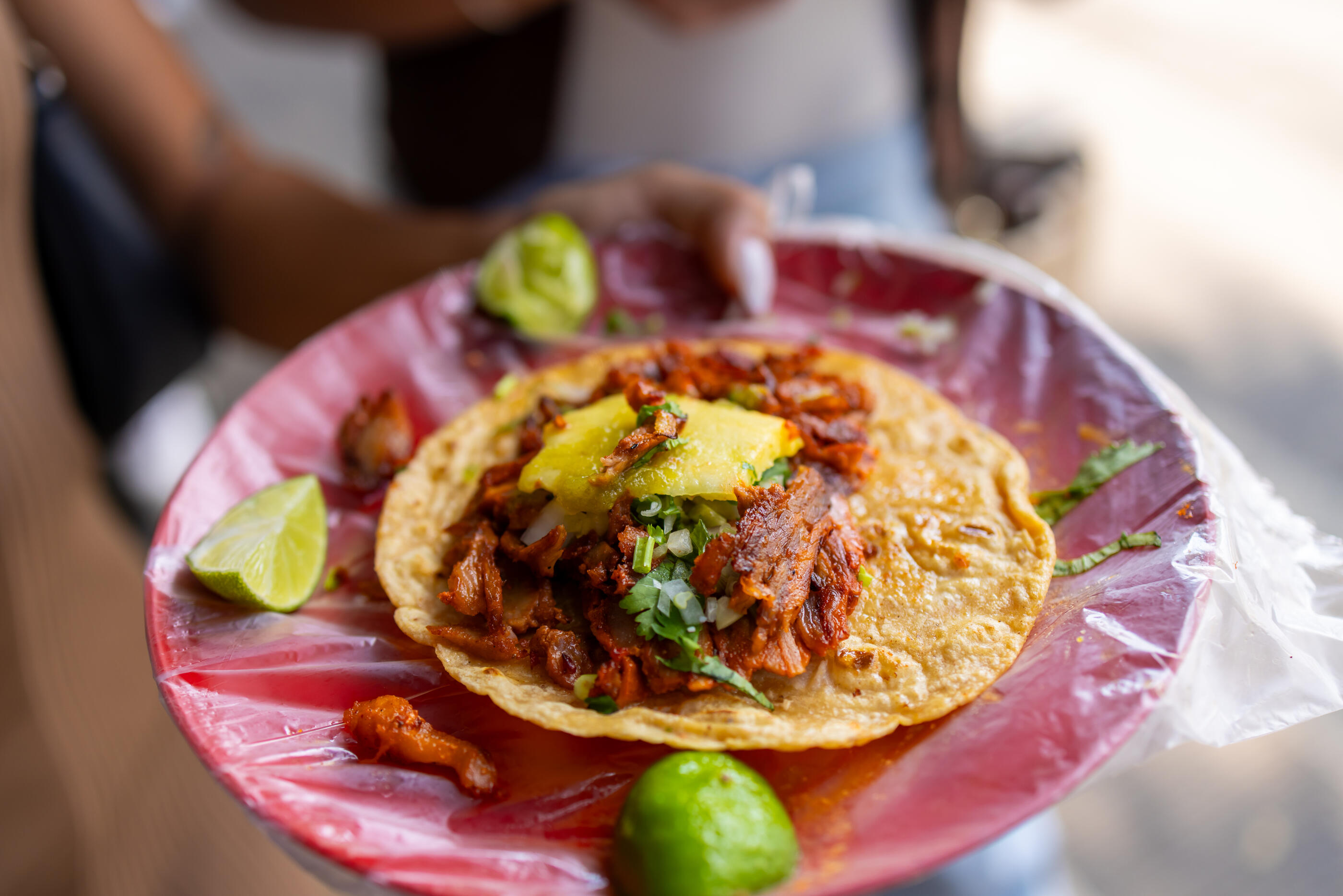 Tacos al Pastor on the street