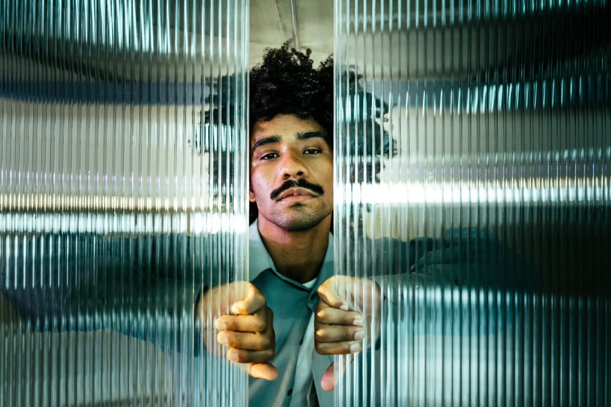 Portrait of a dancer in an industrial warehouse – conceptual images.