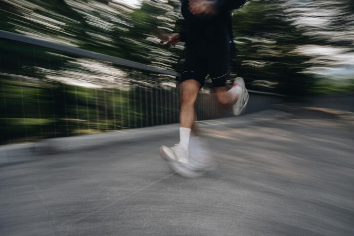Run Club Jogging in City Park, Urban Running, Social Fitness, Active Lifestyle