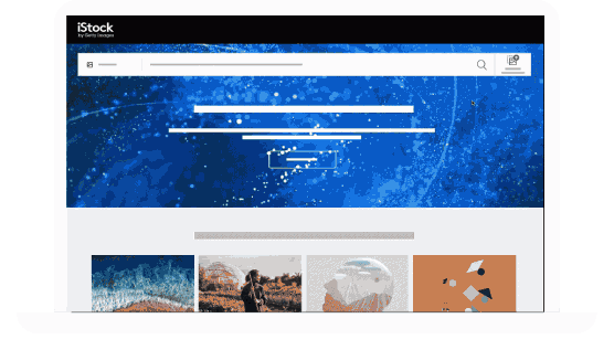 Search by image animation