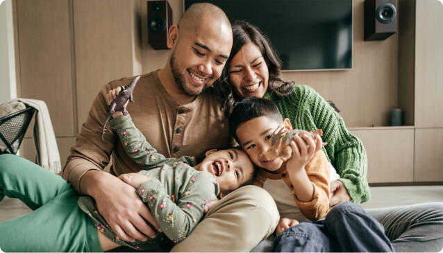 Family having fun