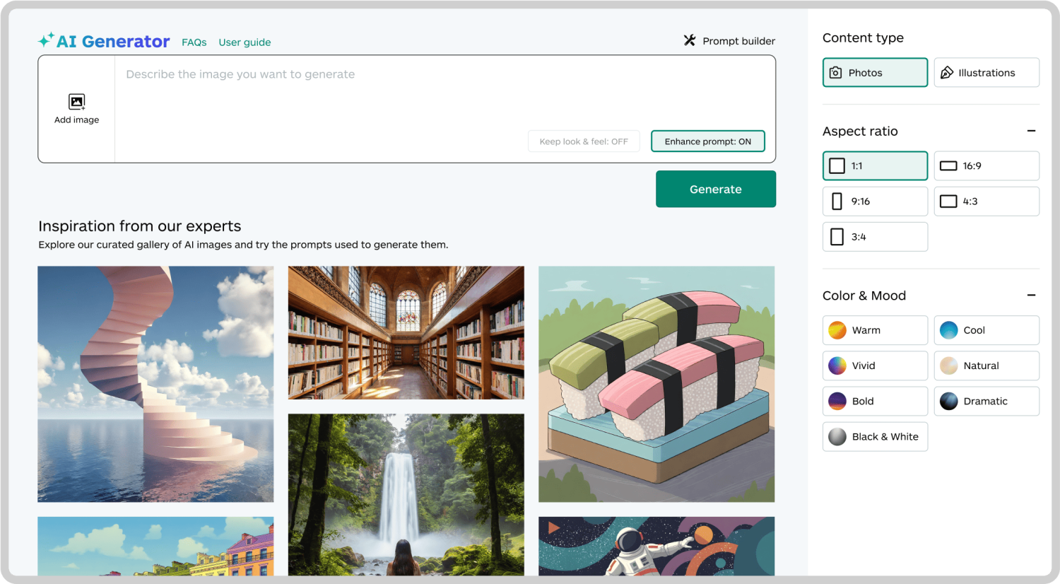 KI-Bildgenerator von iStock