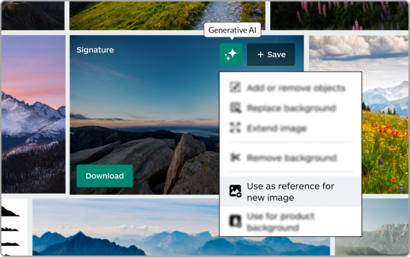 Setiap gambar kreatif, bahkan gambar tak berlisensi, dapat digunakan sebagai referensi untuk pembuatan AI.