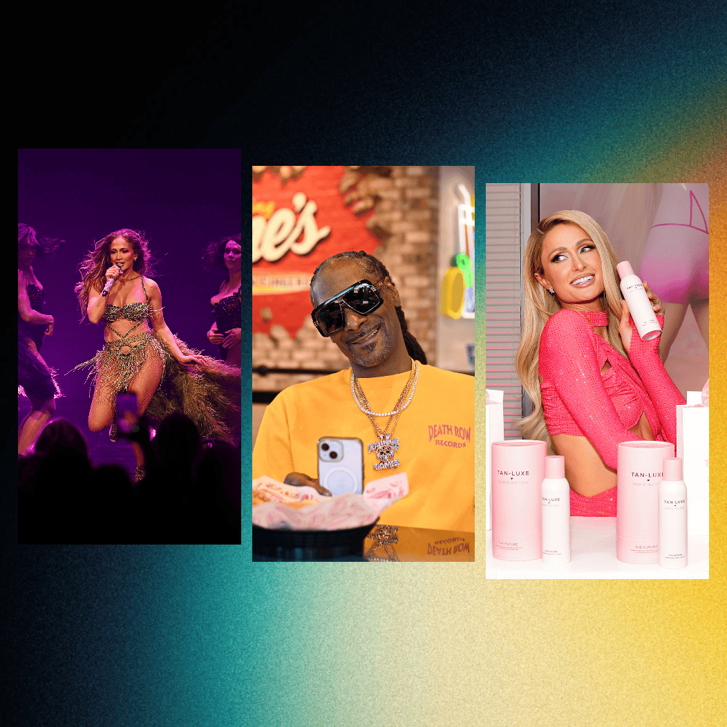 2254147876: Jennifer Lopez Debuts New Las Vegas Residency At The Colosseum At Caesars Palace. 2226724990: Snoop Dogg Works Surprise "Shift" at Raising Cane's in Vegas Ahead of National Chicken Finger Day on July 27. 2150081104: Paris Hilton x Tan-Luxe Launch Event.