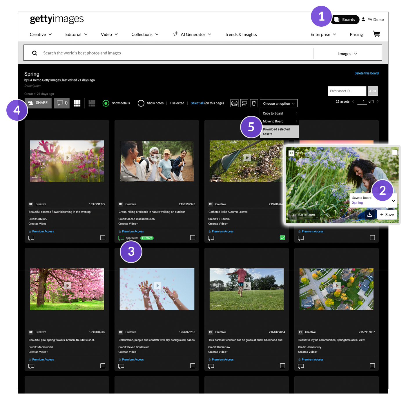 Organize content with Boards